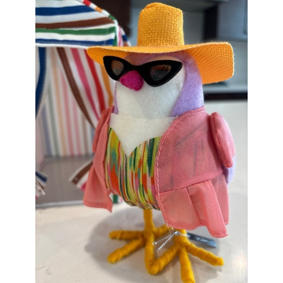 Target Featherly Friends Summer Bird Birdie with Striped Beach Cabana Tent Set - Picture 2 of 8